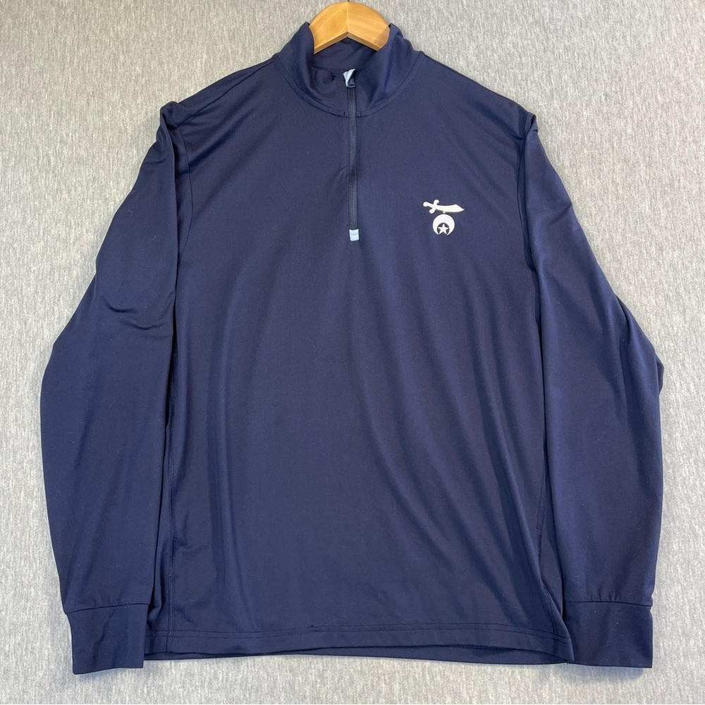 Polo Ralph Lauren Pullover Henley Shirt Men’s Medium Blue Quarter Zip